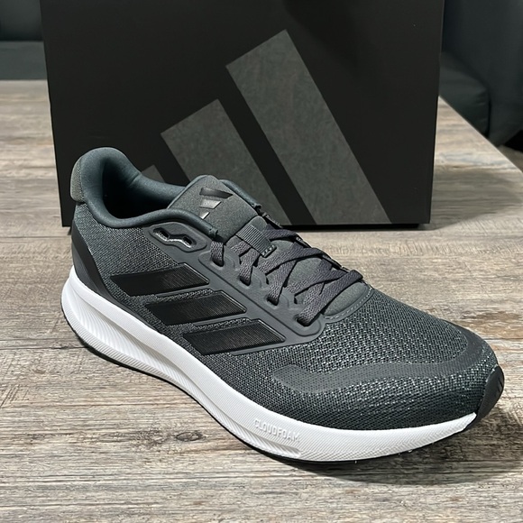 NWT Adidas Runfalcon 5 Running Men's Shoes - Dark Gray - IE8819 - Picture 8 of 12